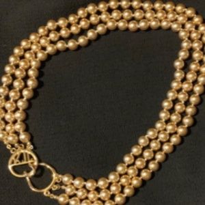 Kenneth Jay Lane Champagne Pearl Choker